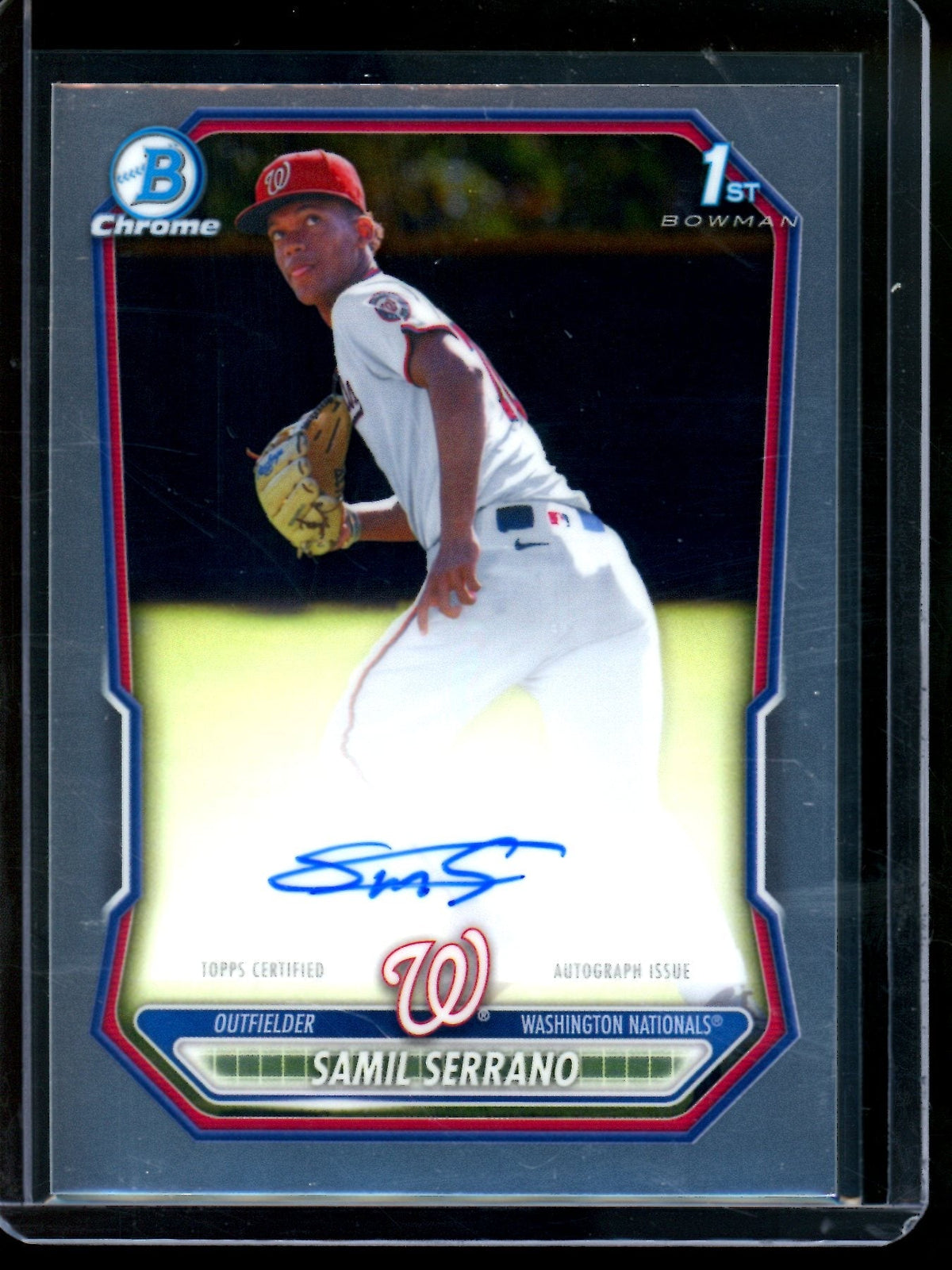 2026 Bowman Chrome Samil Serrano 1st Autograph Nationals