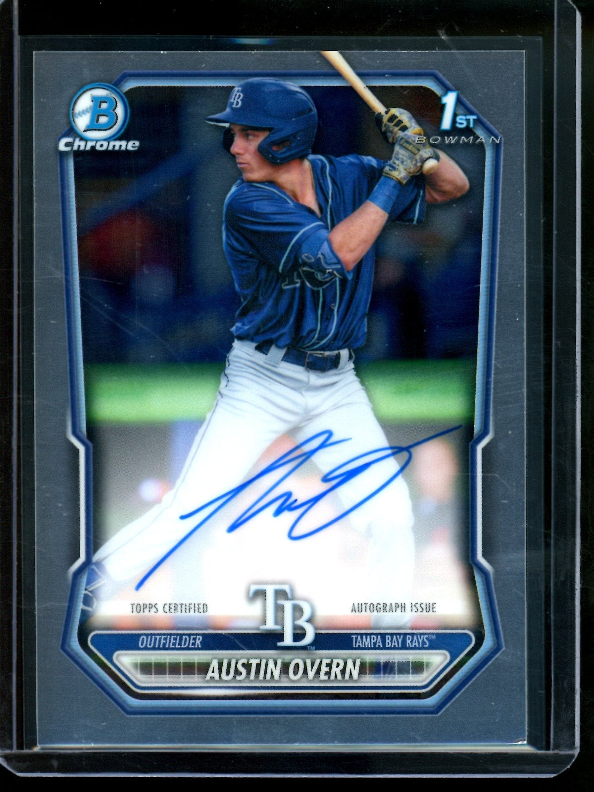 2026 Bowman Chrome Austin Overn 1st Autograph Rays