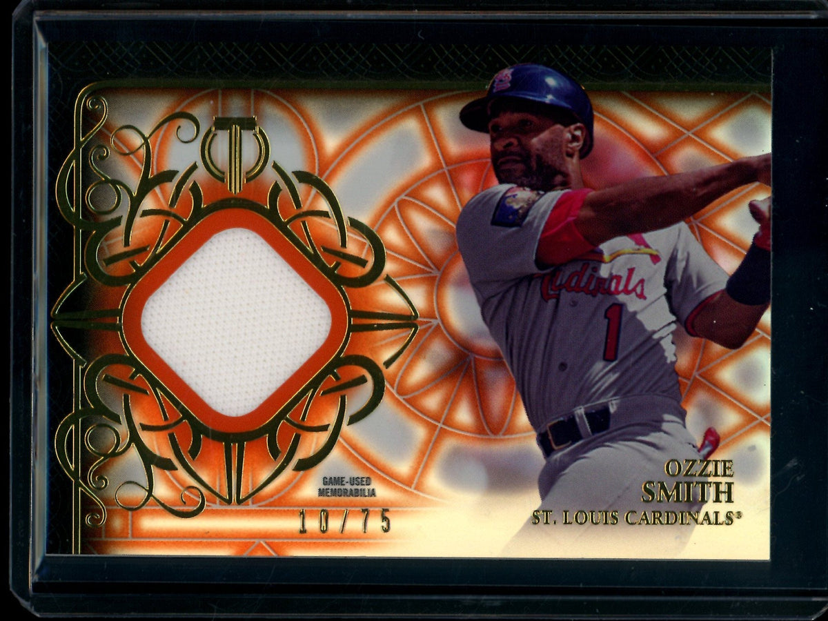 2015 Topps Tribute Ozzie Smith Jersey Relic /75 Cardinals