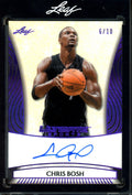 2026 Leaf Ultimate Chris Bosh Purple Encased Autograph /10 Raptors