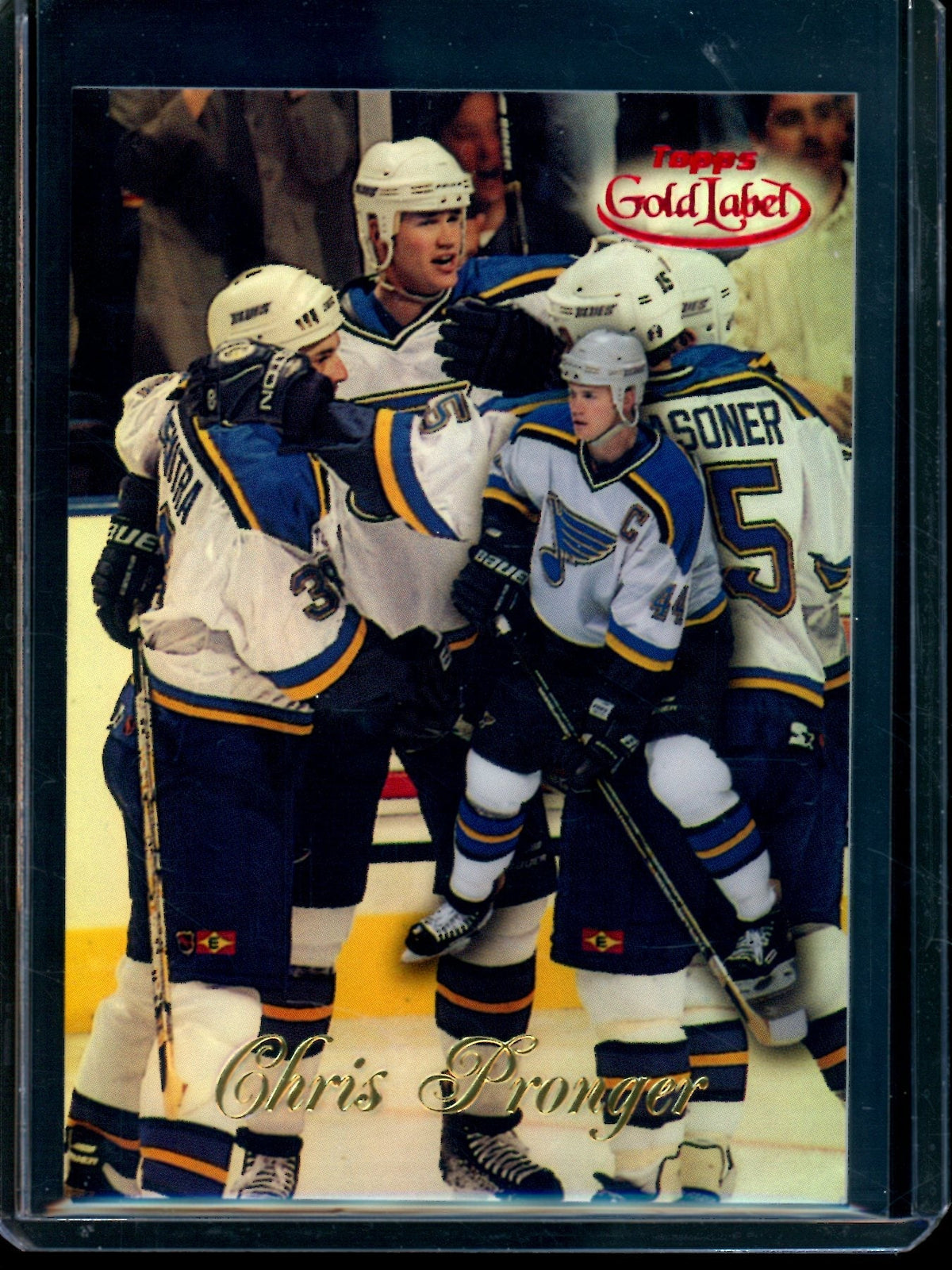 1999 Topps Gold Label Chris Pronger Class 3 /25 Blues