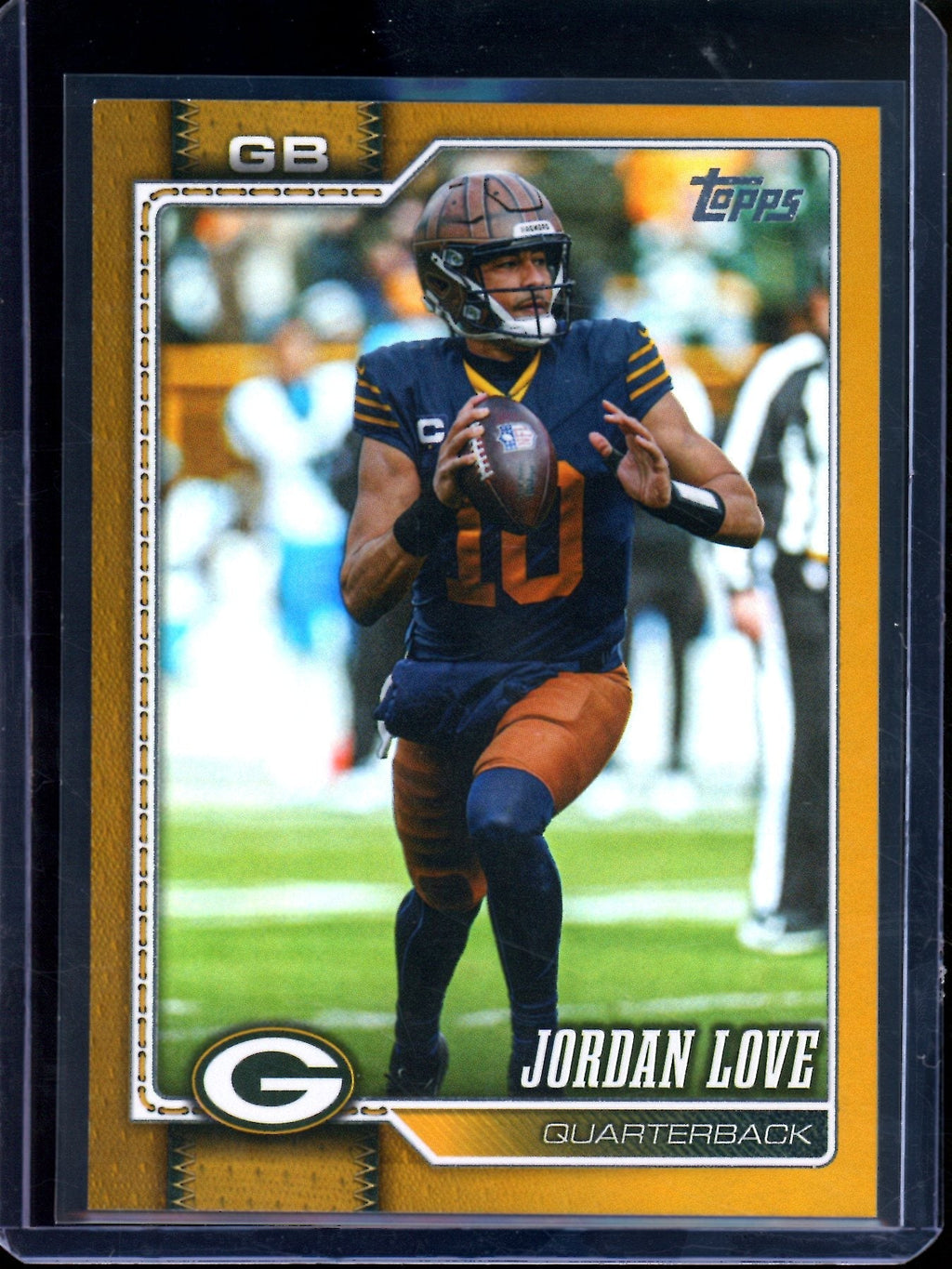 2026 Topps Flagship Jordan Love Gold Foil /50 Packers