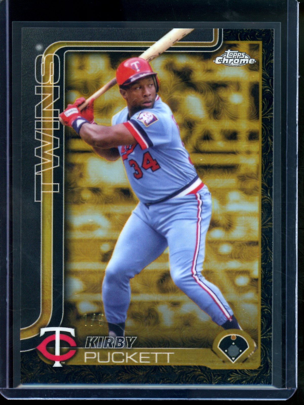 2025 Topps Gilded Kirby Puckett Refractor /5 Twins