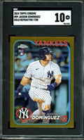 2024 Topps Chrome Jasson Dominguez Rookie RC Gold Refractor /50 Yankees