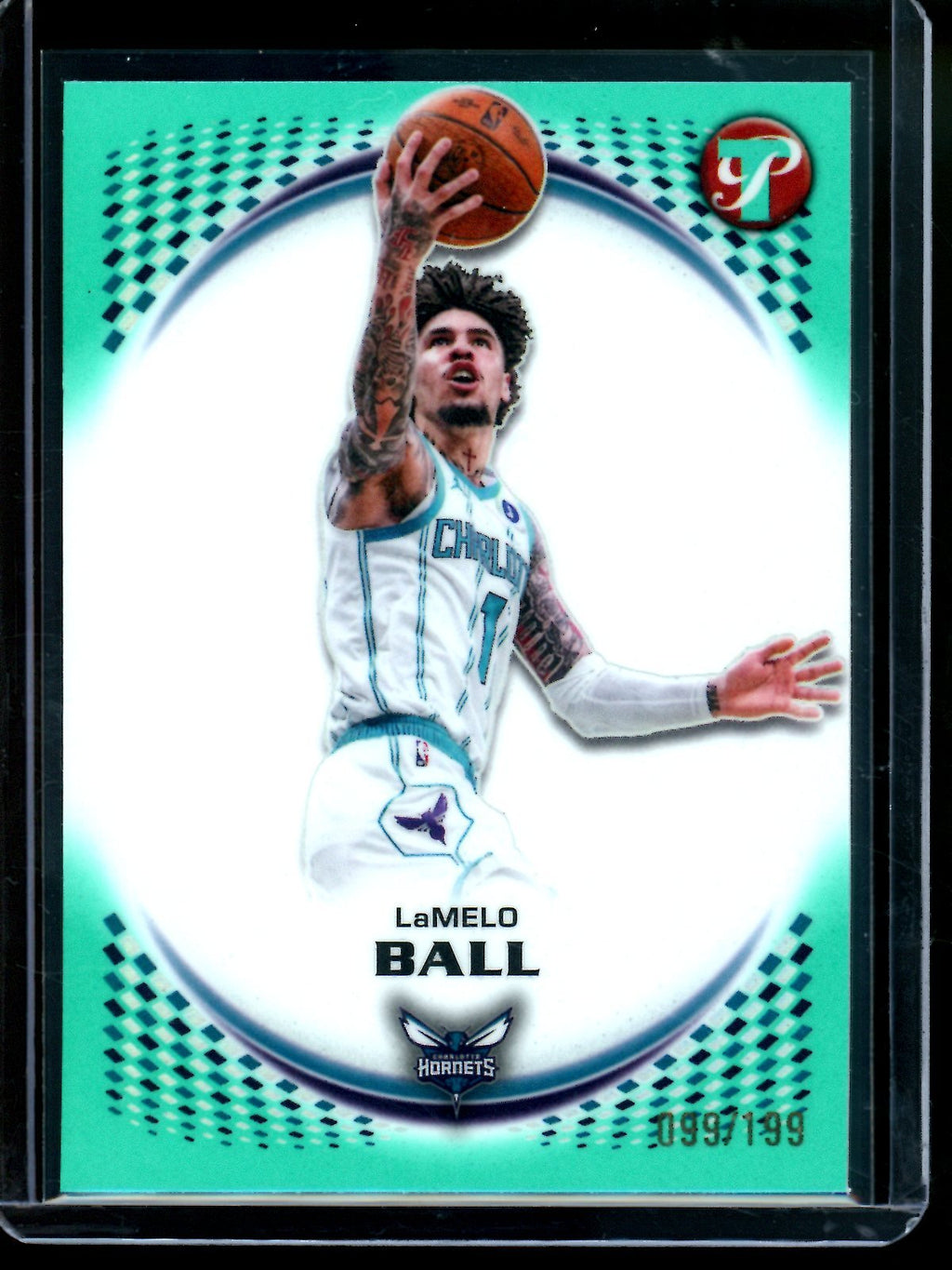 2025/26 Topps Pristine LeMelo Ball Aqua Refractor /199 Hornets