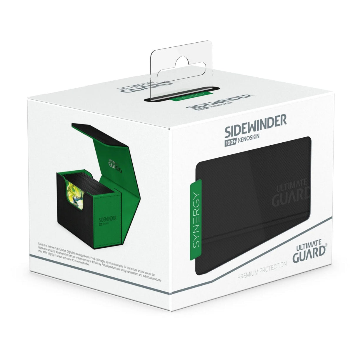 Ultimate Guard Standard Sidewinder 100+ Synergy Black & Green Deck Case