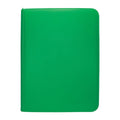 Ultra Pro Standard 9 Pocket Vivid Green Zippered Card Binder