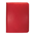 Ultra Pro Standard 9 Pocket Vivid Red Zippered Card Binder
