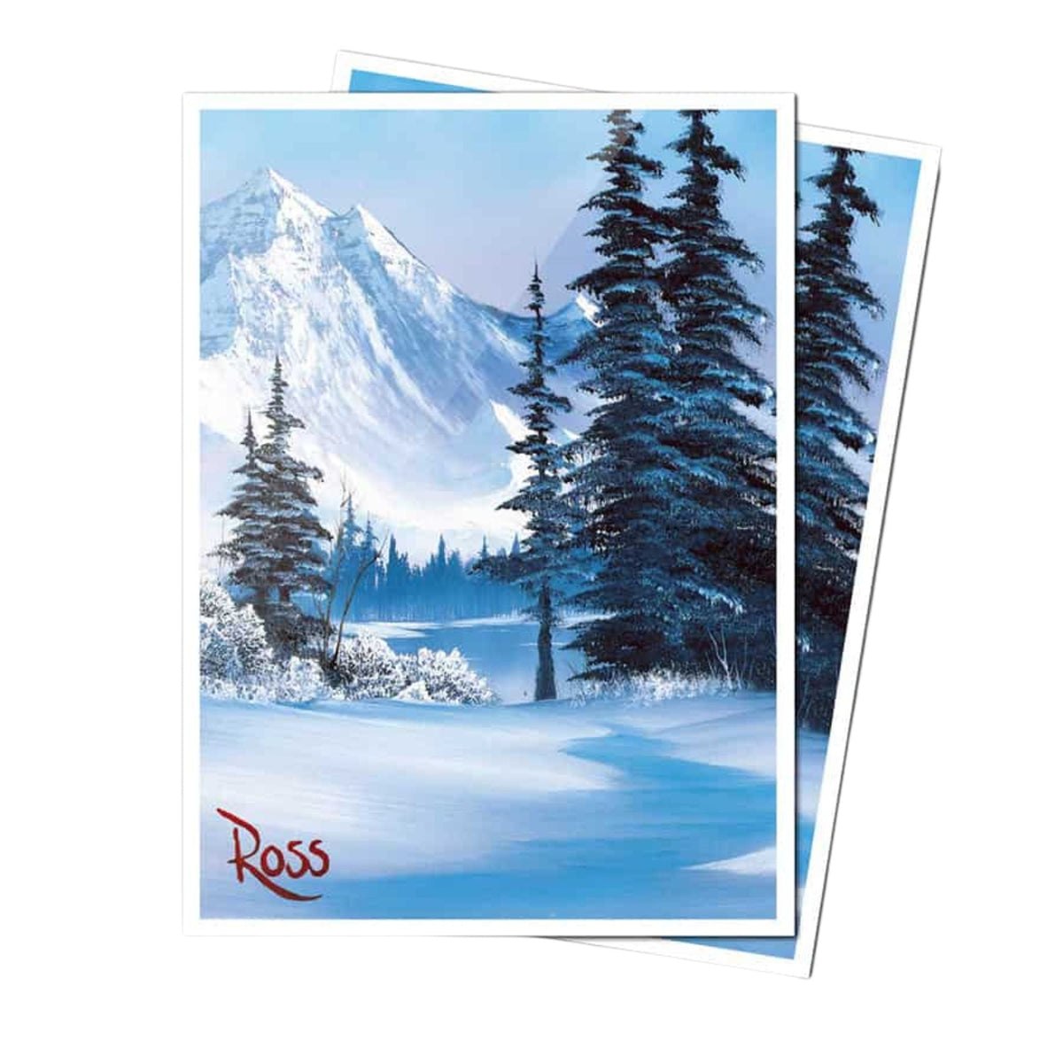 Ultra Pro Apex Bob Ross Winter Paradise Deck Protector Card Sleeves