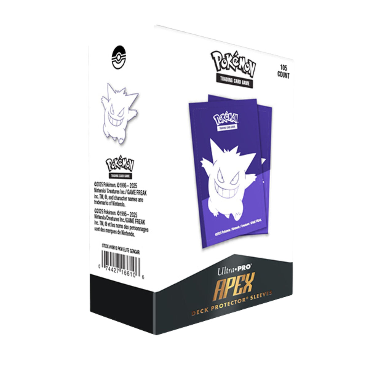Ultra Pro Standard Apex Pokemon Elite Series Gengar Deck Protector Card Sleeves