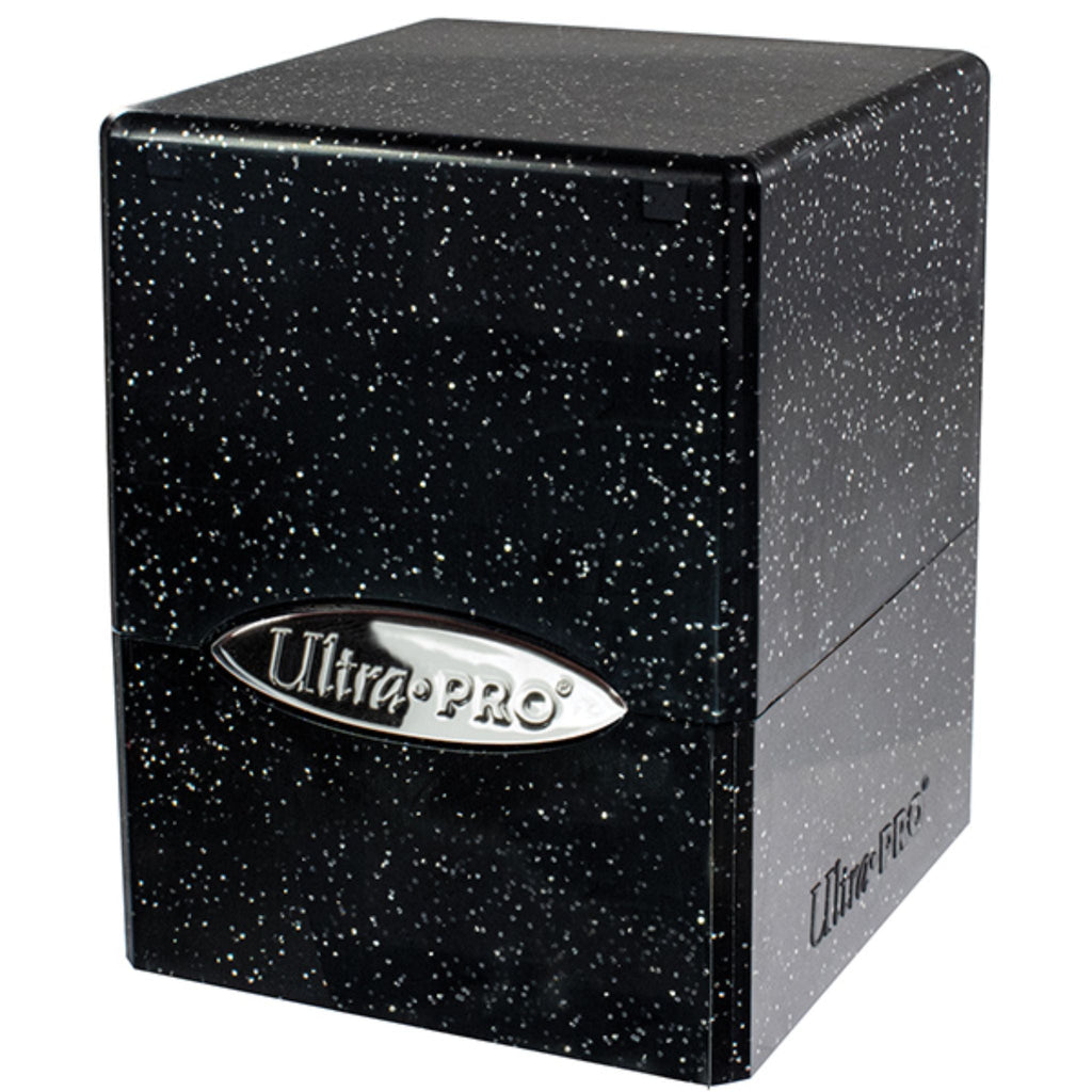 Ultra Pro Standard 100+ Satin Black Glitter Cube Deck Box