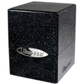 Ultra Pro Standard 100+ Satin Black Glitter Cube Deck Box