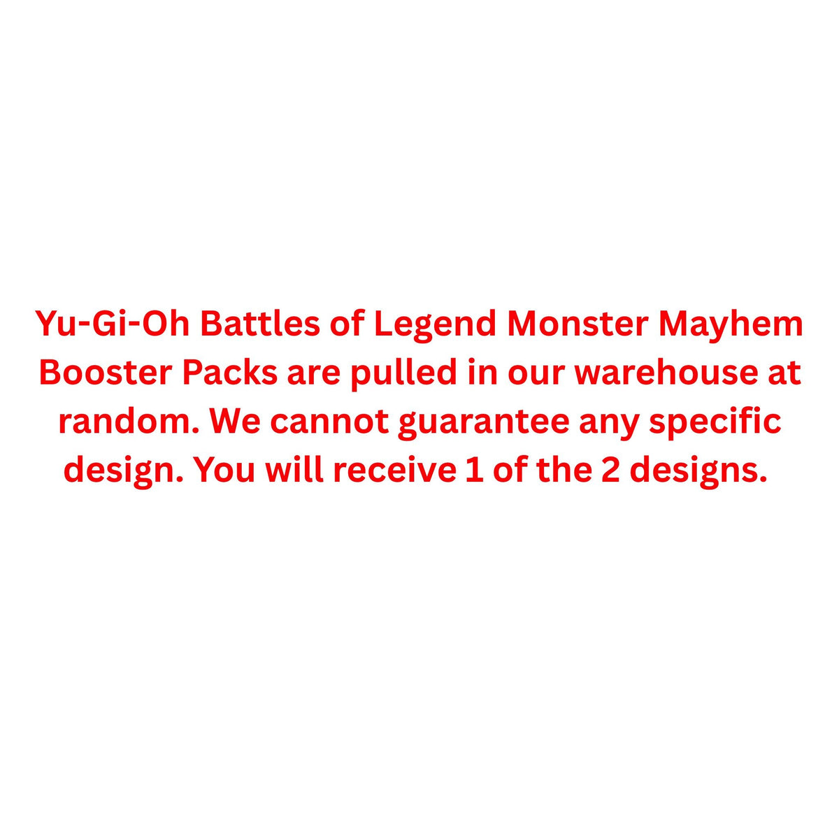 Yu-Gi-Oh Battles of Legend Monster Mayhem Booster Pack