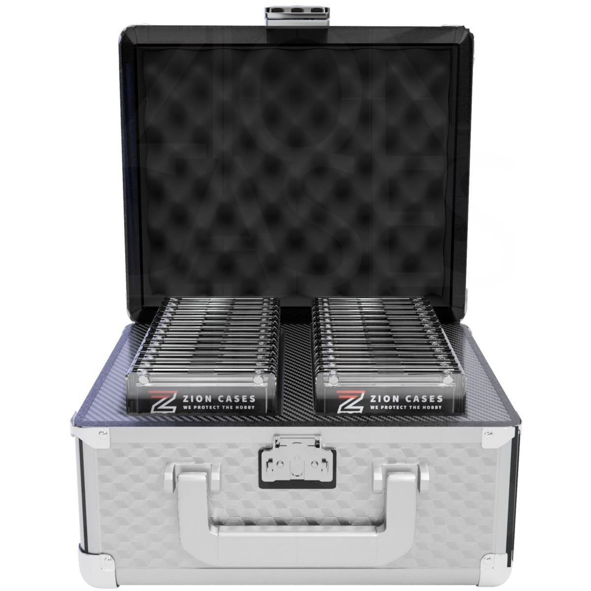 Zion Cubed Silver Slab Case 2 Row