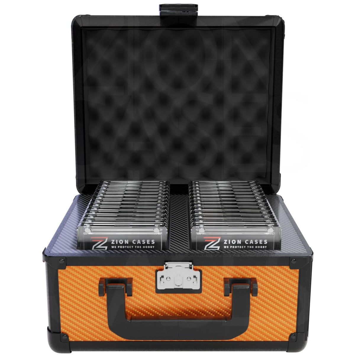 Zion Carbon Fiber Orange Slab Case 2 Row