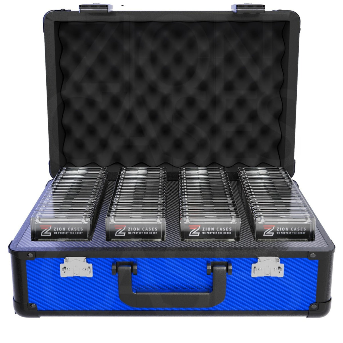 Zion Carbon Fiber Blue Slab Case XL