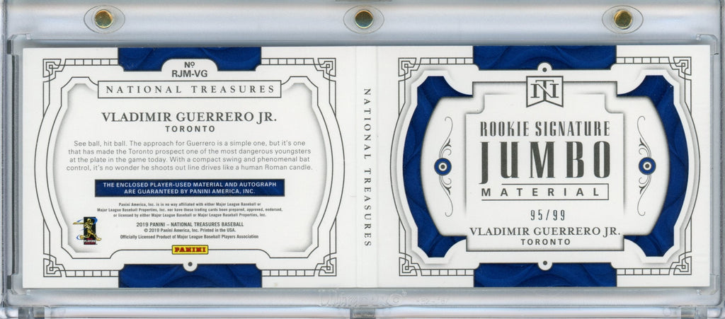 2019 Panini National Treasures Vladimir Guerrero Jr Rookie Booklet /99 Blue Jays