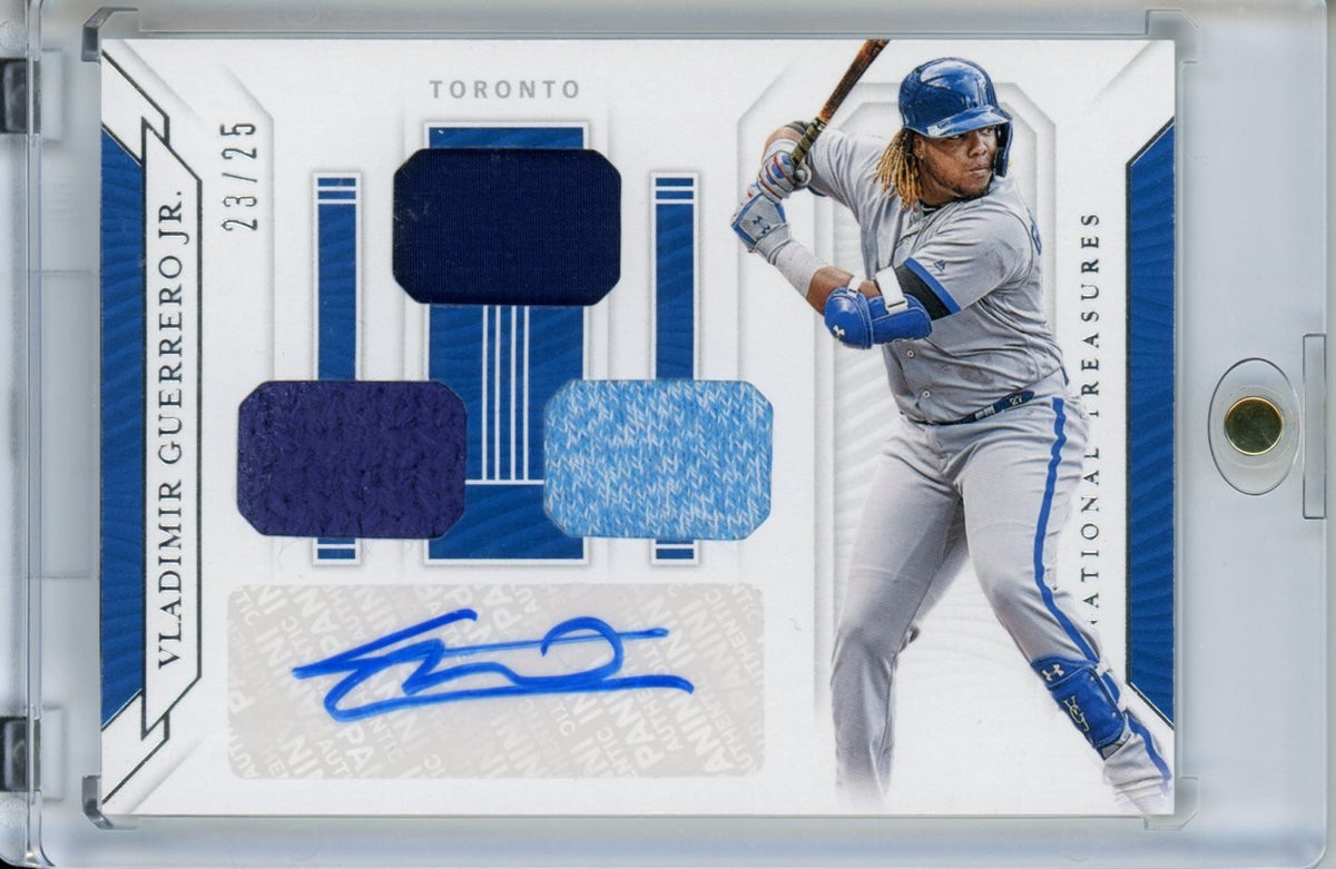 2019 Panini National Treasures Vladimir Guerrero Jr. Rookie RPA /25 Blue Jays
