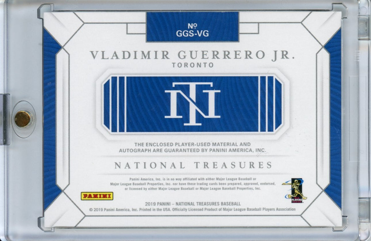 2019 Panini National Treasures Vladimir Guerrero Jr. Rookie RPA /25 Blue Jays