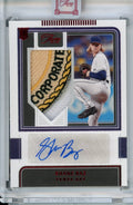 2022 Panini Three & Two Shane Baz Rookie RPA Red /5 Rays