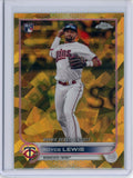 2022 Topps Chrome Update Sapphire Royce Lewis Rookie Debut Gold /50 Twins