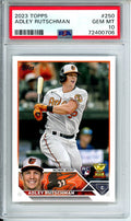 2023 Topps Series 1 Adley Rutschman Rookie Orioles PSA 10