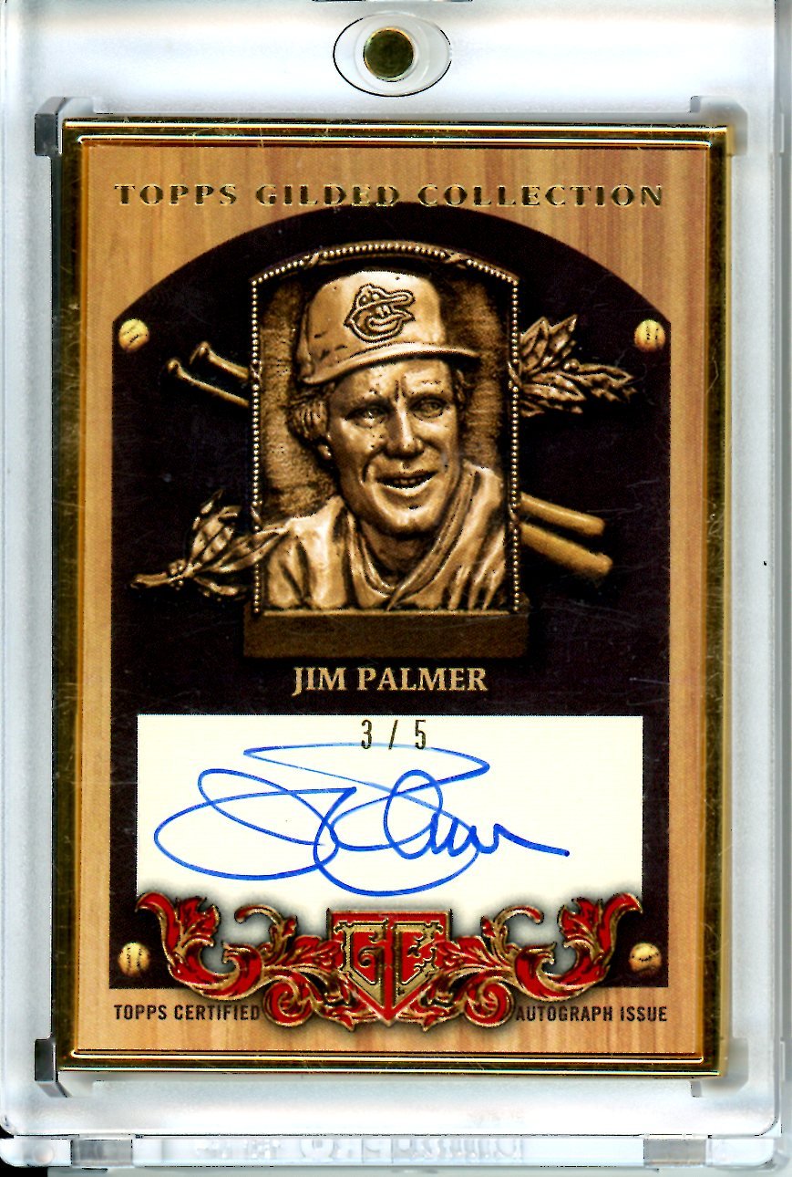 2022 Topps Gilded Jim Palmer Gold Framed HOF Auto /5 Orioles